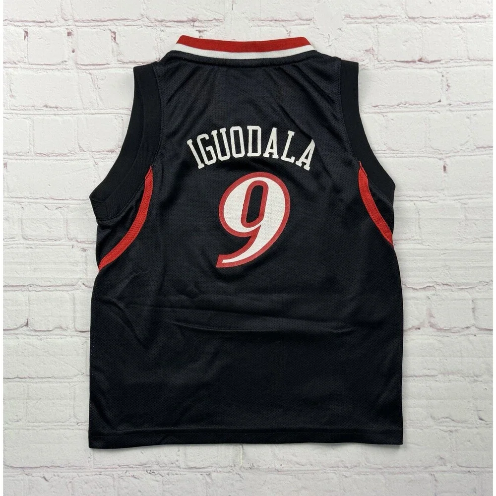 Adidas Philadelphia 76ers Andre Iguodala #9 NBA Swingman Jersey KIDS Large Black